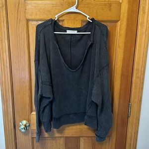EUC Free People We The Free black sweater size L